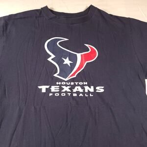 Houston Texans Majestic Graphic Short Sleeve Football T Shirt Mens Size M Blue